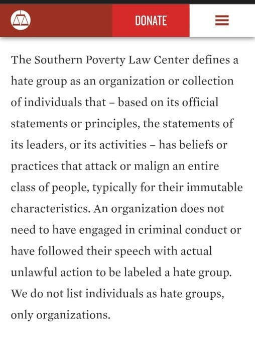 On Hate Groups and Language as a Tool